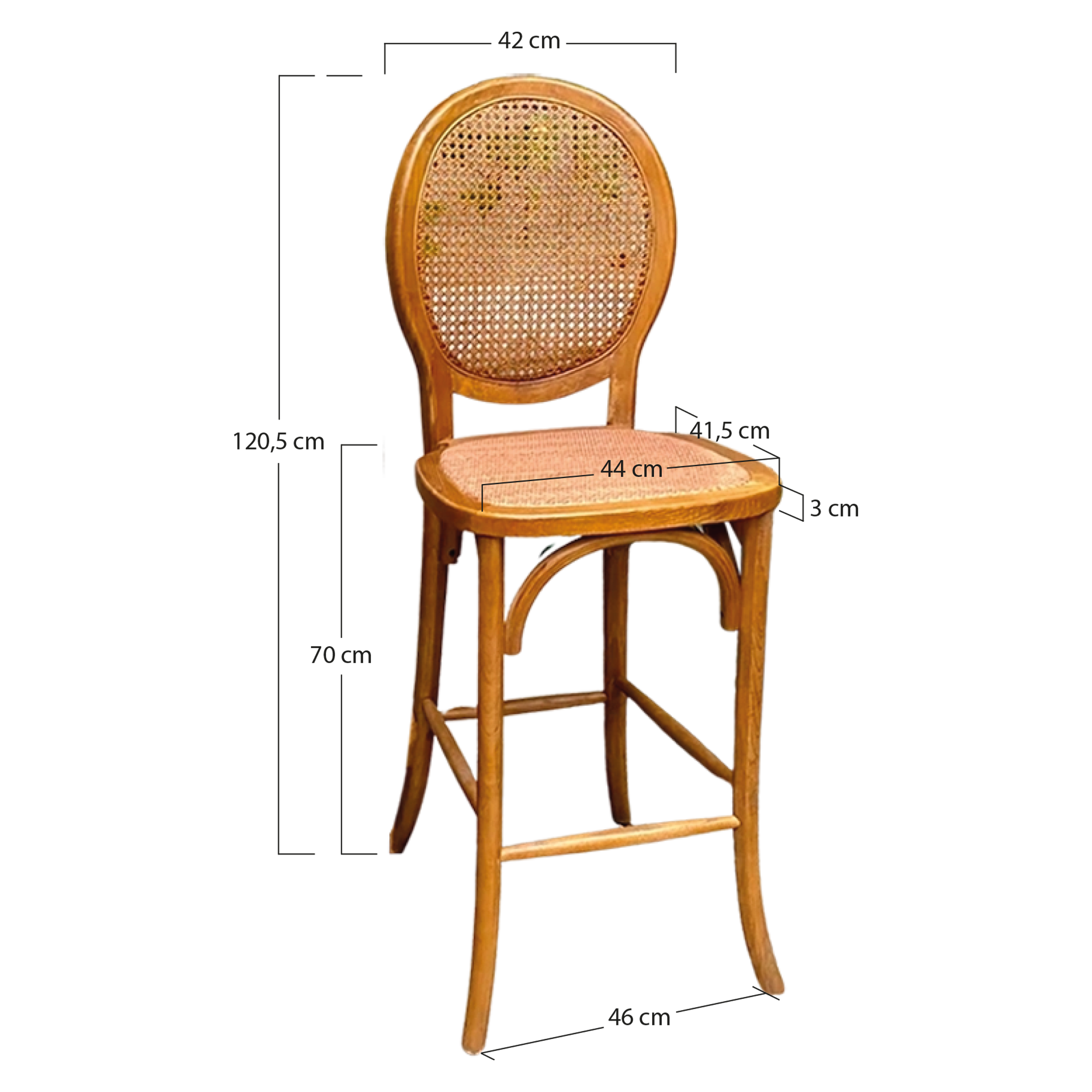 Alt Taburetes Con Forma Medallon con acabado oscuro EME Mobiliario