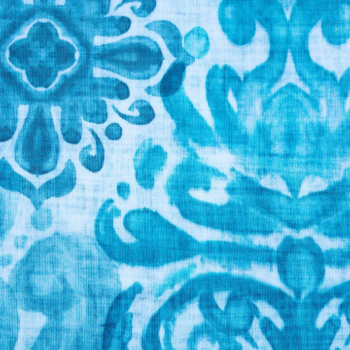 Alt Mantel Estampado Hidraulico Azul fabricado con tejido 100% poliéster ideal para el uso intensivo profesional