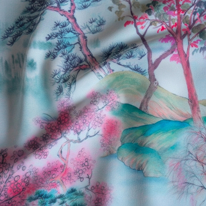 Alt Manteles con Estampados Japonés de color Rosa para decorar tus mesas EME Mobiliario