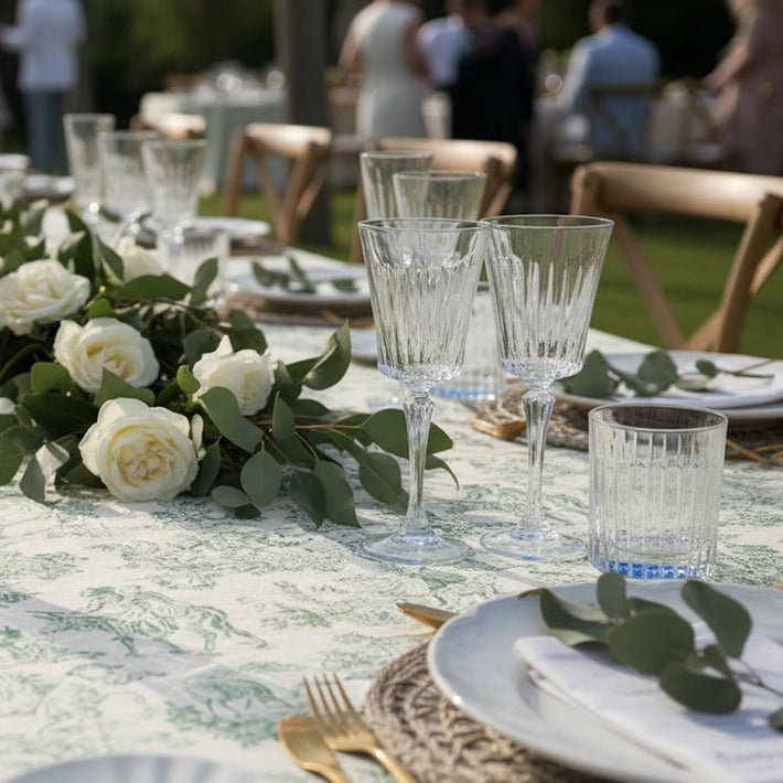 Mantel Toile de Jouy Verde
