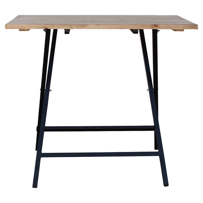 Alt Mesa Alta Hierro y Madera es una mesa para hostelería rectangular con un bonito estilo industrial 