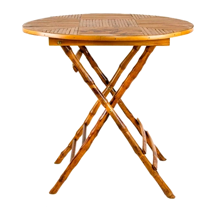 Alt Mesas Baja Bambú con estructura plegable. Ideal Para Eventos. EME Mobiliario