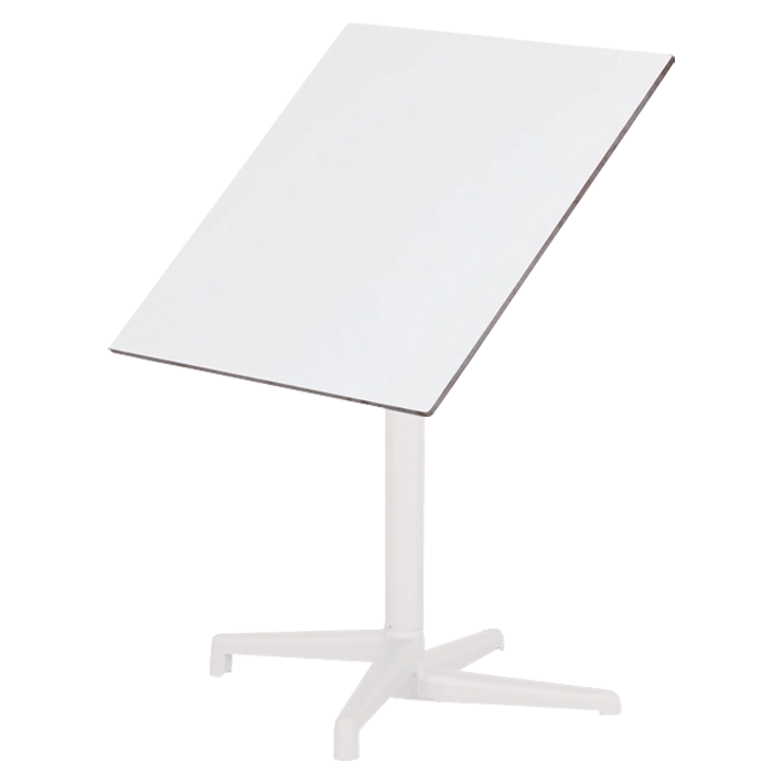 Alt Mesa Boom Blanca Abatible fabricada en acero y compacto fenólico ideal para el uso intensivo profesional