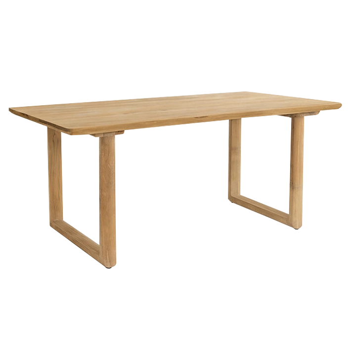 Alt Mesa Comedor Eyre Teka fabricada con madera maciza ideal para usar en el comedor de tu vivienda, acabado natural