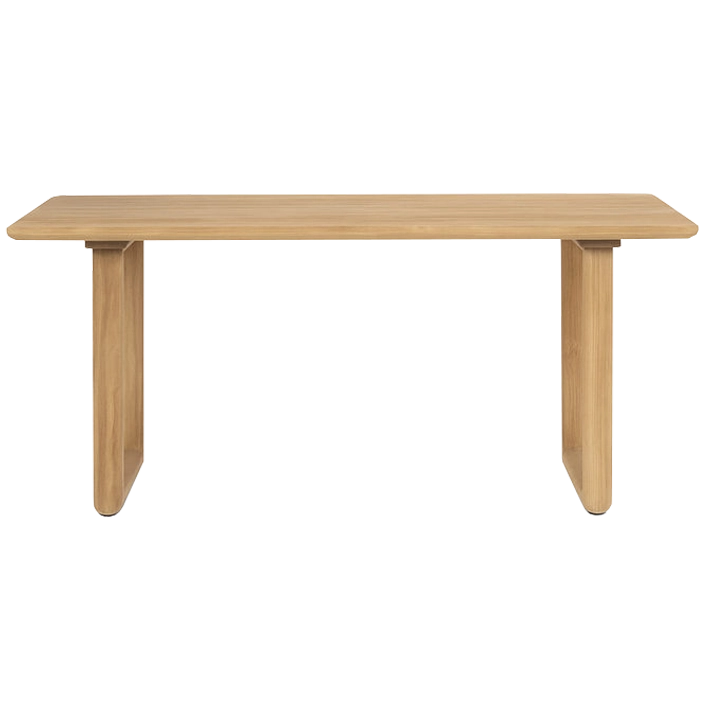 Alt Mesa Comedor Eyre Teka fabricada con madera maciza ideal para usar en el comedor de tu vivienda, acabado natural