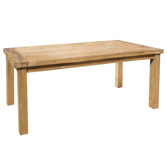 Alt Mesa Comedor Ibiza Teka fabricada de forma artesanal es una mesa con un acabado natural y elegante para comedores de grandes dimensiones