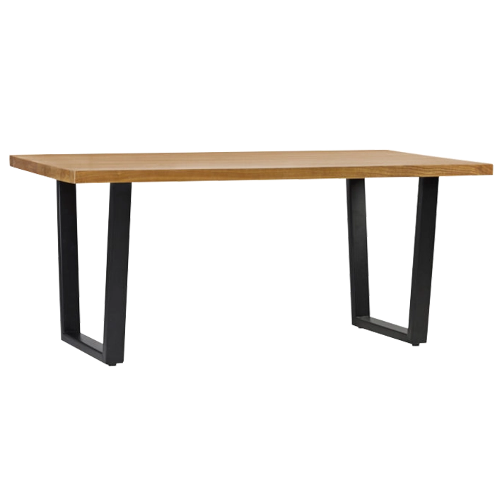 Alt Mesa Comedor Madhu fabricada en madera de mindi y hierro, ideal para usar en el comedor de tu vivienda
