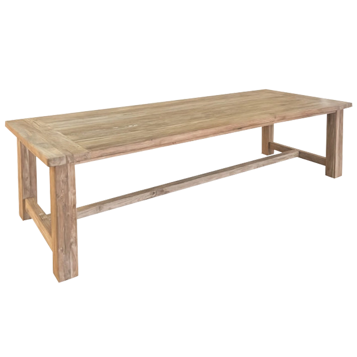 Alt Mesa Comedor Napa Teka fabricada en madera maciza ideal para disfrutar de un estilo rústico en comedores de grandes dimensiones