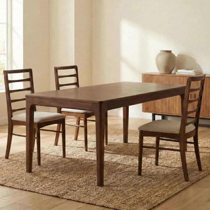 Alt Mesa Comedor Oporto Extensible fabricada con madera de caoba ideal para usar en el comedor de tu vivienda