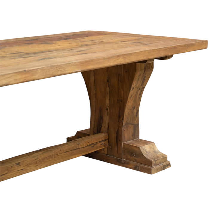 Mesa de Comedor Madera Reciclada Vía Tren