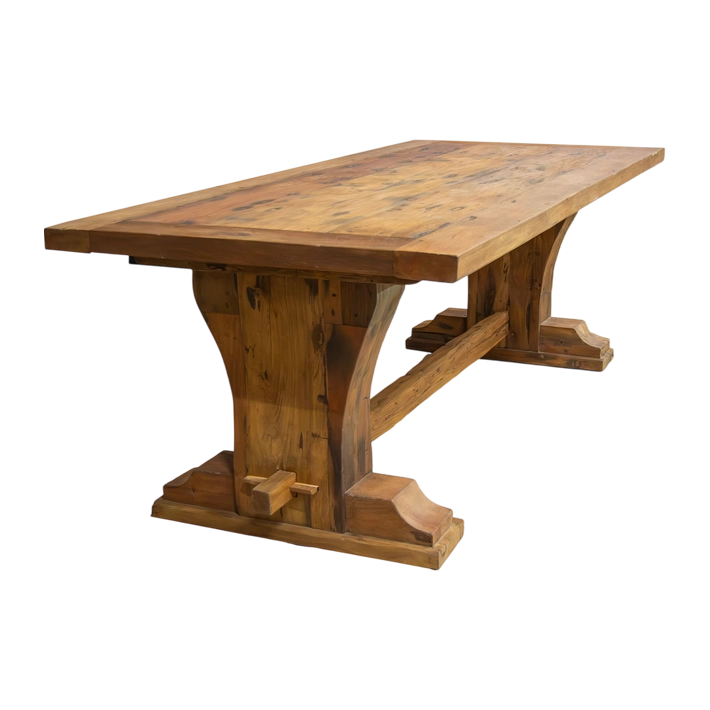 Mesa de Comedor Madera Reciclada Vía Tren