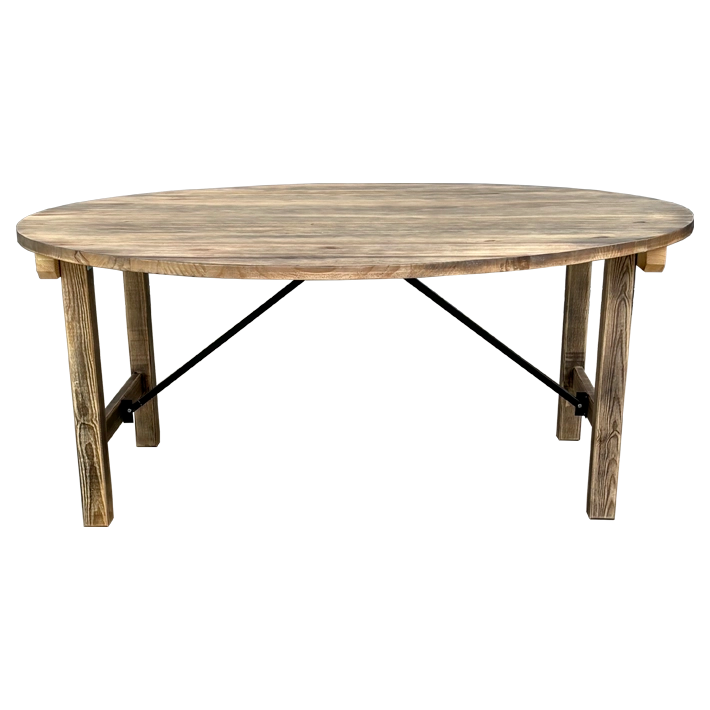 Alt Mesa de Madera Plegable Redonda para eventos y hostelería