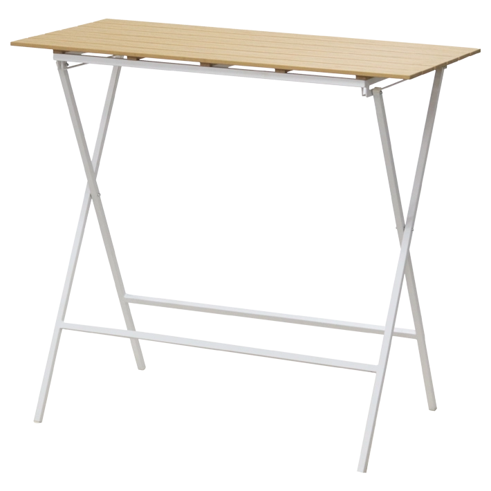 Alt Mesa Mallorca Rectangular 120x60cm con estructura blanca es una mesa plegable ideal para el uso intensivo profesional EME Mobiliario 