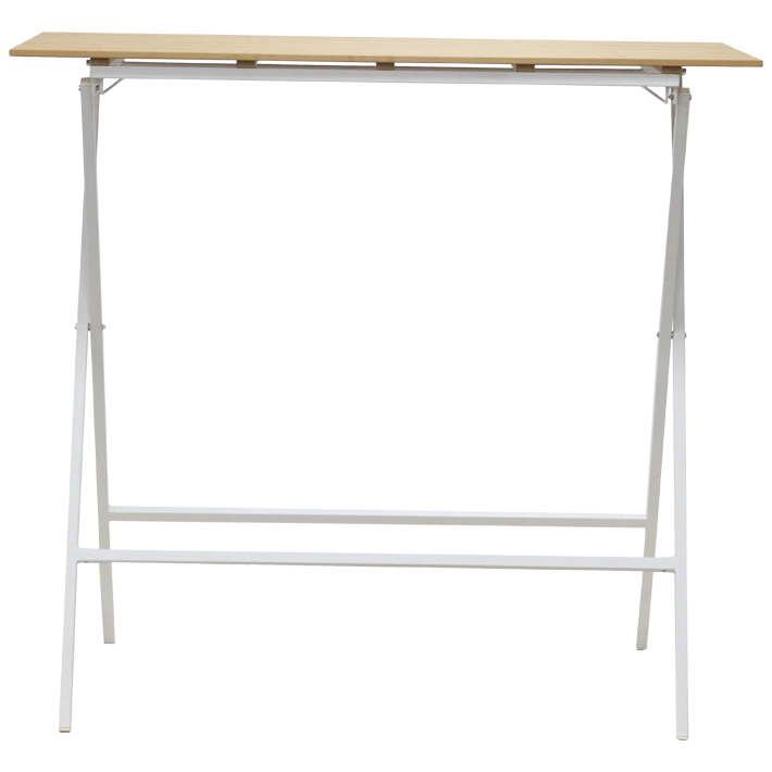 Alt Mesa Mallorca Rectangular 120x60cm con estructura blanca es una mesa plegable ideal para el uso intensivo profesional EME Mobiliario 