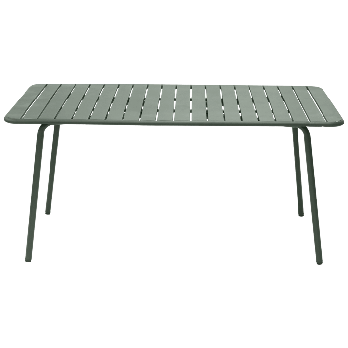 Alt Mesa Merano Verde fabricada en metal de calidad perfecta para usar en el exterior de forma intensiva profesional