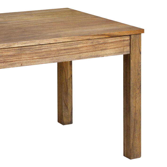 Alt Mesa Merapi 2 Cajones fabricada en madera de mindi con un acabado natural ideal para usar en el comedor de tu vivienda