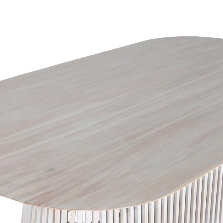 Alt Mesa Mindi Ovalada Decapada ideal para usar en el comedor de tu hogar