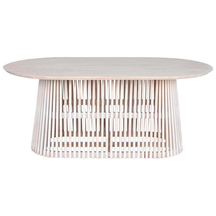 Alt Mesa Mindi Ovalada Decapada ideal para usar en el comedor de tu hogar