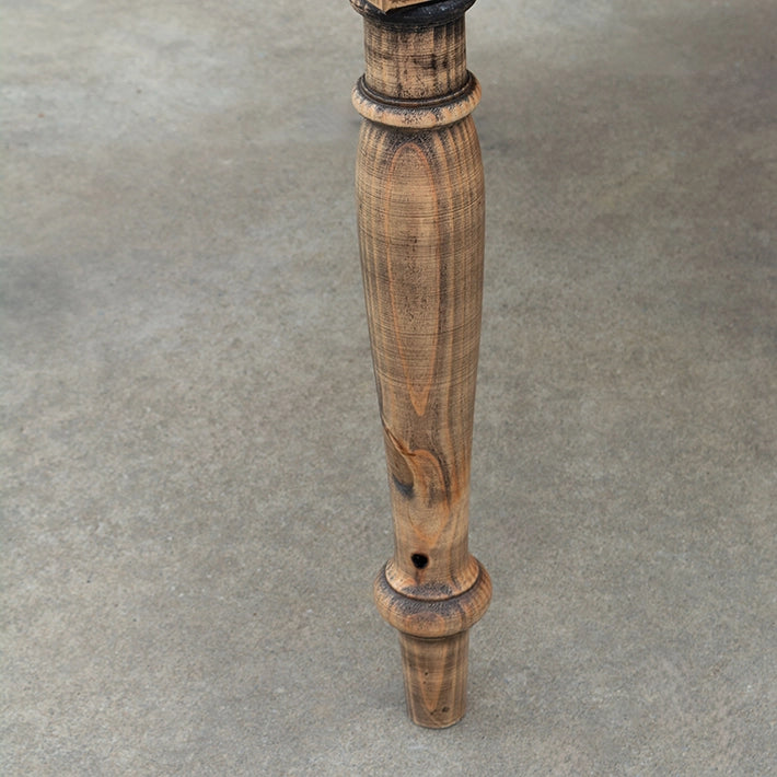 Alt Mesa Rústica Rectangular fabricada en madera de pino de grandes dimensiones con acabado natural