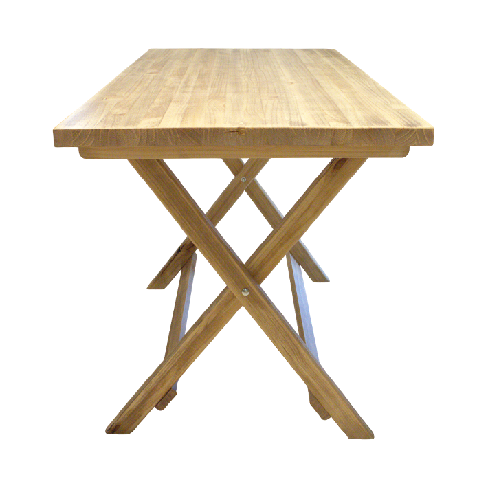 Mesa Velador Plegable 120x60cm fabricada en madera de pino ideal para el uso intensivo profesional 