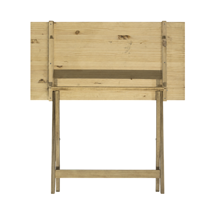 Mesa Velador Plegable 120x60cm fabricada en madera de pino ideal para el uso intensivo profesional 