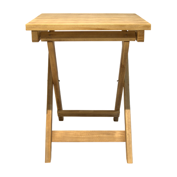 Mesa Velador Plegable 60x60cm fabricada en madera de pino perfecta para el uso intensivo profesional