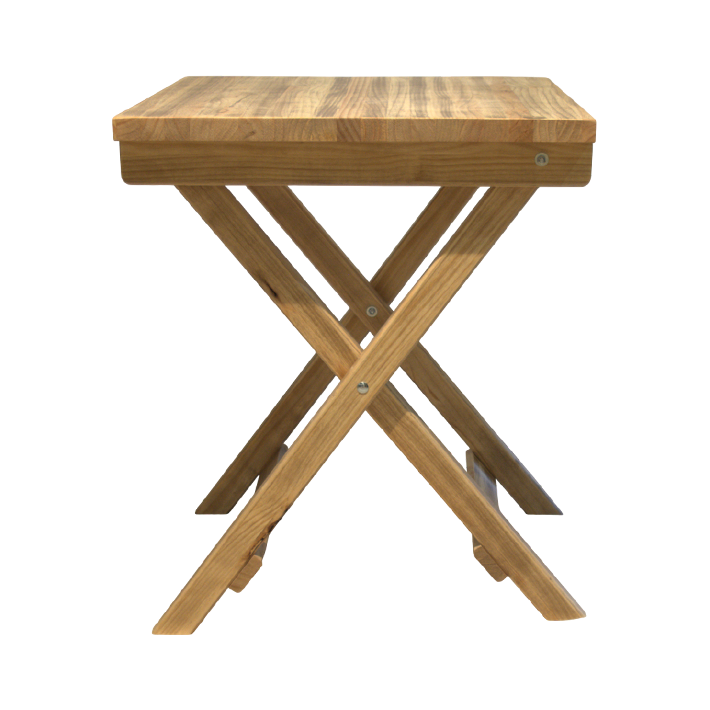 Mesa Velador Plegable 60x60cm fabricada en madera de pino perfecta para el uso intensivo profesional