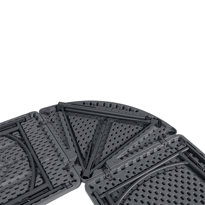 Alt Mesas Zown Con Forma de Luna para un uso intensivo y profesional EME Mobiliario