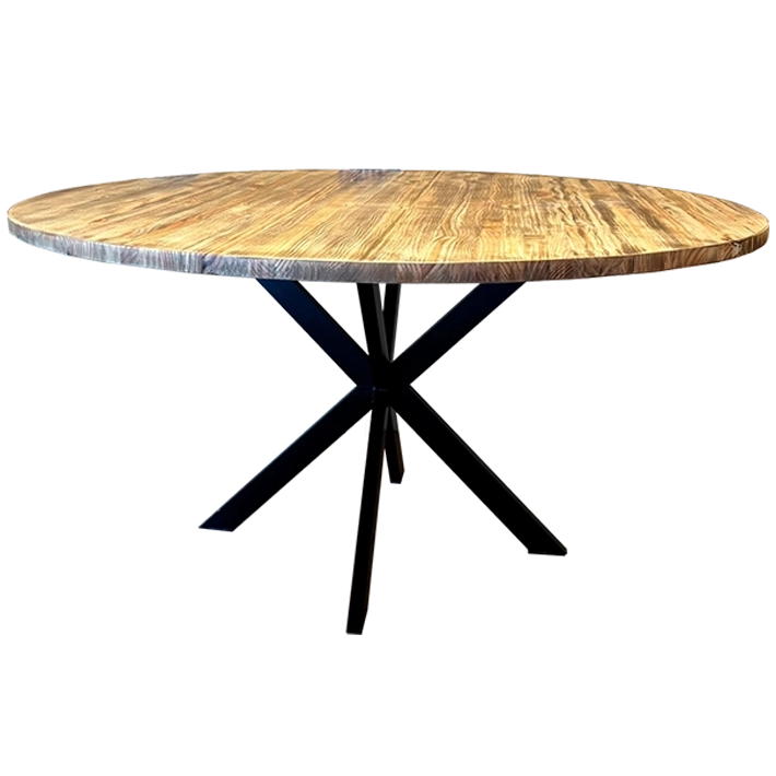 Alt Mesa Comedor Metal y Madera 150cm fabricada en metal y madera EME Mobiliario 