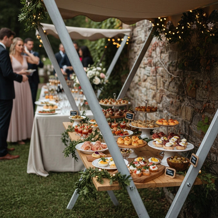 Alt Mesas De Degustación Para Quesos, Dulces Para Eventos y Catering EME Mobiliario