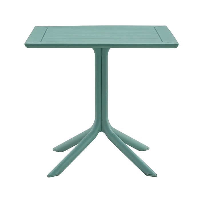 Alt Mesa Italia Verde fabricada 100% en polipropileno de color verde ideal para el uso intensivo profesional