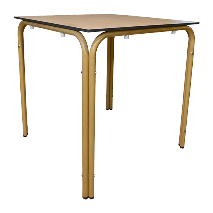 Alt Mesa Nantes fabricada en aluminio imitación ratán al más puro estilo parisino para hostelería