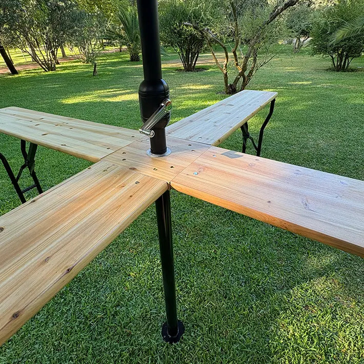 Alt Mesa Plegable Cervecera en Cruz de gran capacidad para usar en eventos de exterior 