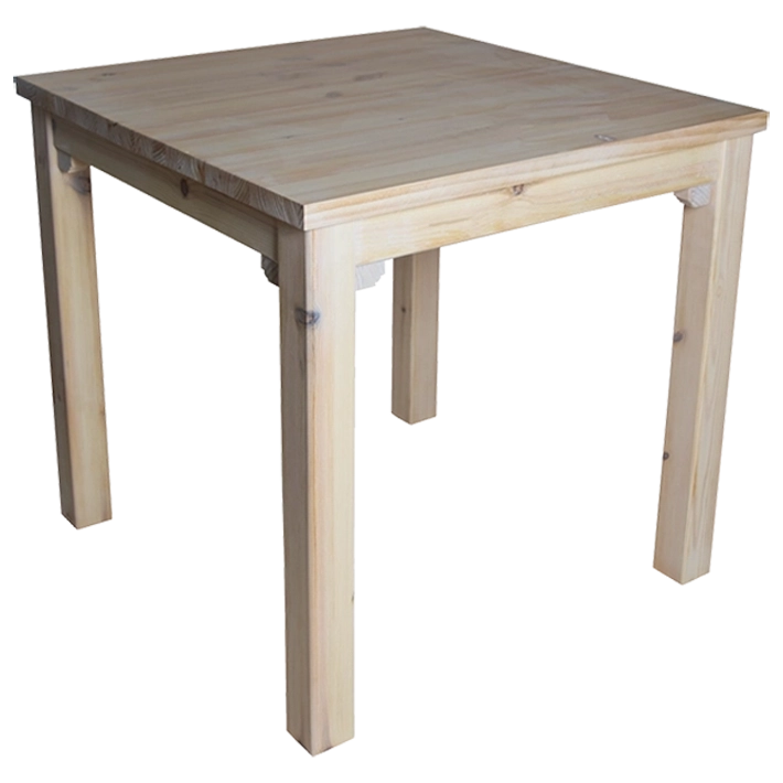 Alt Mesa Rustica Cuadrada fabricada con madera de pino flandes con un ligero acabado decapado ideal para el uso intensivo profesional EME Mobiliario 