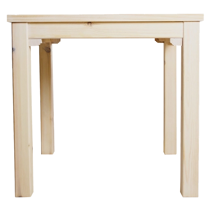 Alt Mesa Rustica Cuadrada fabricada con madera de pino flandes con un ligero acabado decapado ideal para el uso intensivo profesional EME Mobiliario 