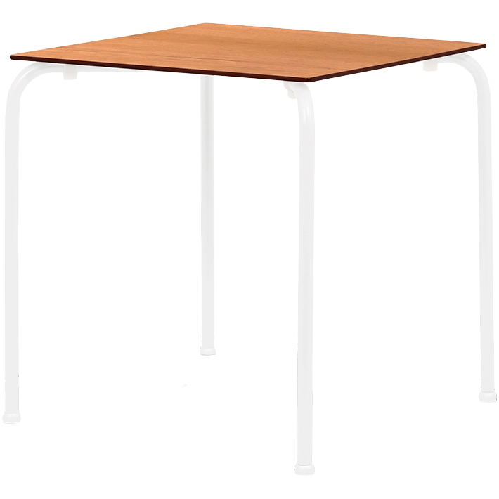 Alt Mesa para Restaurante Cuadrada Natural fabricada en acero y compacto fenólico de calidad ideal para el uso intensivo profesional EME Mobiliario 