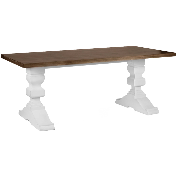 Alt Mesa de Comedor Everest de estilo clásico fabricada con madera de mindi EME Mobiliario  