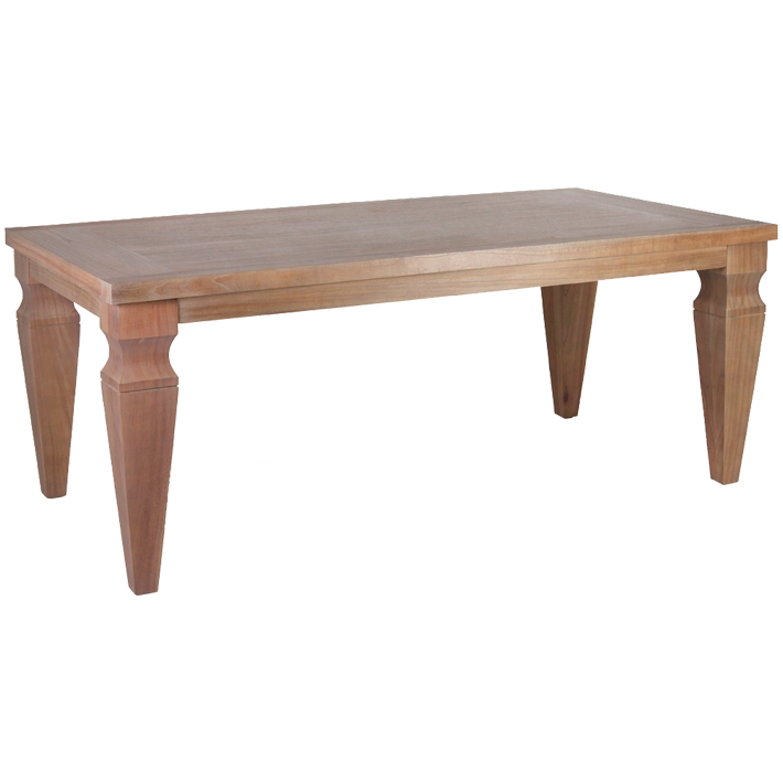 Alt Mesa de Comedor Kaki fabricada en madera de mindi con un diseño sencillo y elegante EME Mobiliario 
