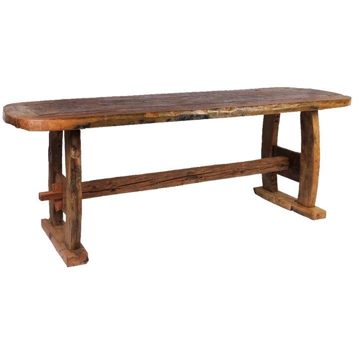 Alt Mesa de Comedor Madera Reciclada Pino de estilo rústico perfecta para usar en cualquier tipo de comedor EME Mobiliario 