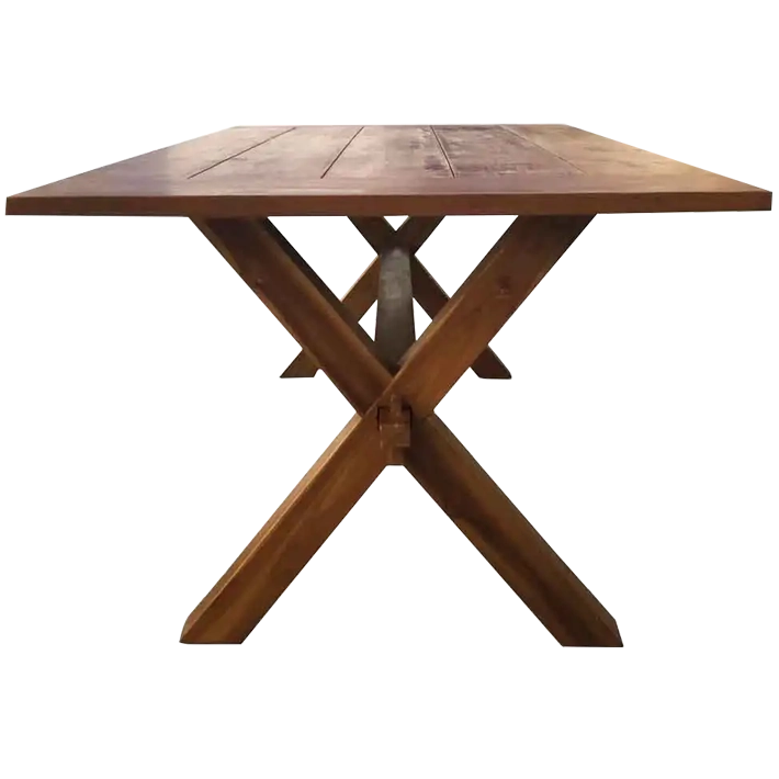 Alt Mesa de Comedor Teka Natural 200x100cm elegante y sencilla para usar en cualquier tipo de comedor EME Mobiliario 