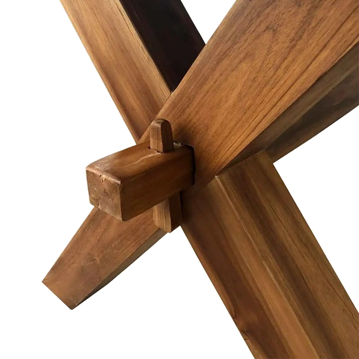 Alt Mesa de Comedor Teka Natural 200x100cm elegante y sencilla para usar en cualquier tipo de comedor EME Mobiliario 