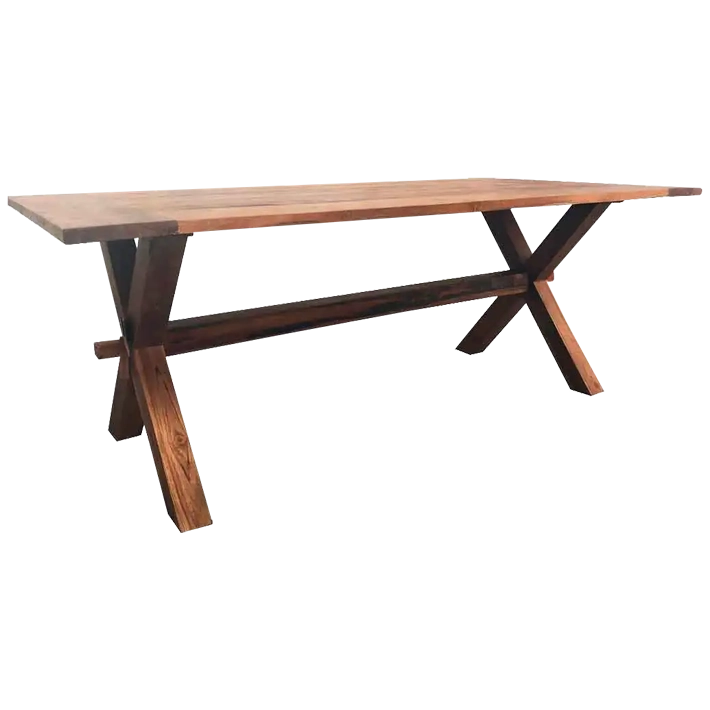 Alt Mesa de Comedor Teka Natural 200x100cm elegante y sencilla para usar en cualquier tipo de comedor EME Mobiliario 