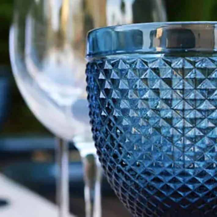 Alt Copas Talladas de Color Azul Para Eventos y Hostelería EME Mobiliario