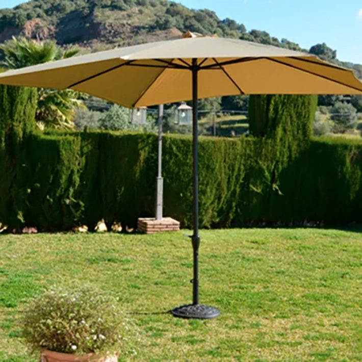 Alt Sombrilla cuadrada camel para eventos y hostelería EME Mobiliario