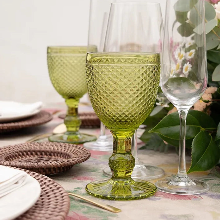 Alt Copas de Colores Con diseño Tallado Para Hostelería y Eventos EME Mobiliario