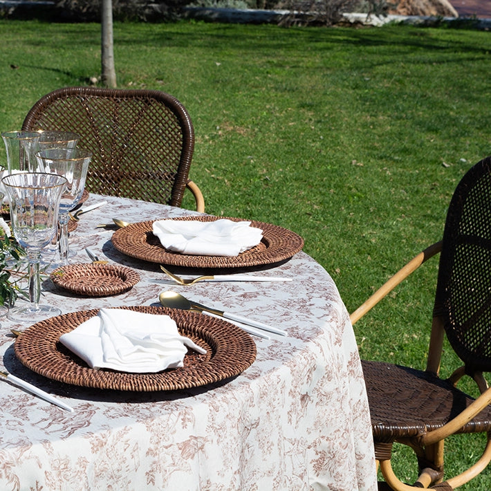 Alt Mantel Toile de Jouy Arena fabricado con tejido 100% poliéster ideal para el uso intensivo profesional 