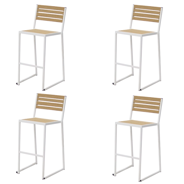 Pack de 4 Taburetes Mallorca Blanco