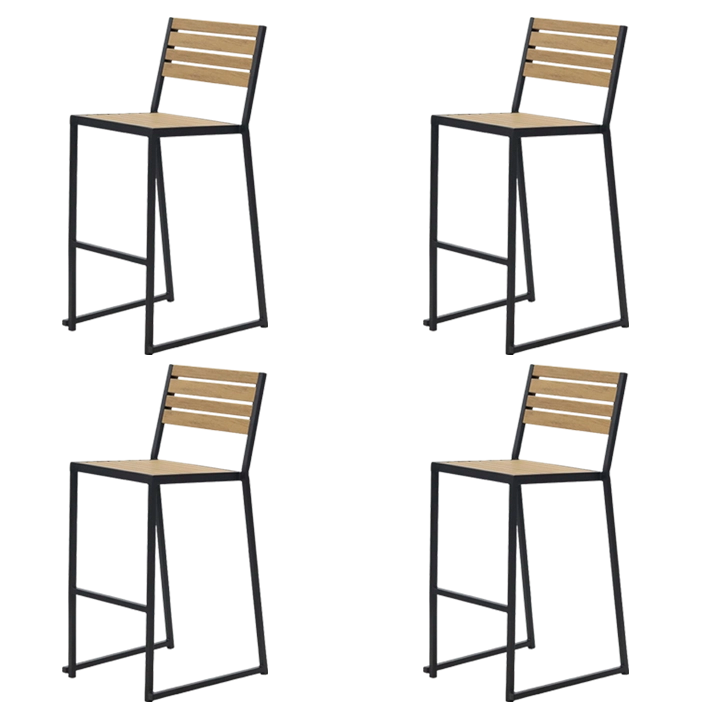 Pack de 4 Taburetes Mallorca Negro