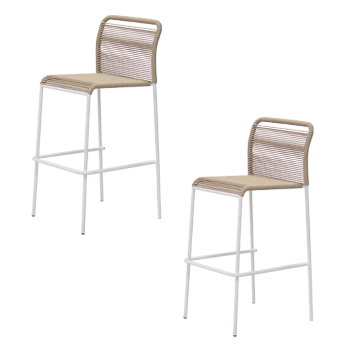 Pack de 2 Taburetes Ibiza Blanco
