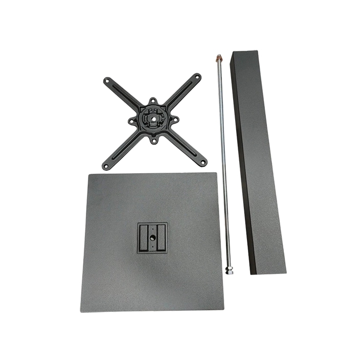 Alt Piezas Bases de Mesas Altas Cuadradas fabricadas en acero para Hostelería de color negro EME Mobiliario